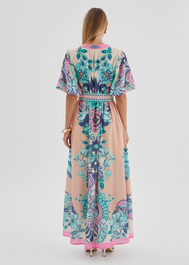 Harris Maxi Dress - Baja Pink