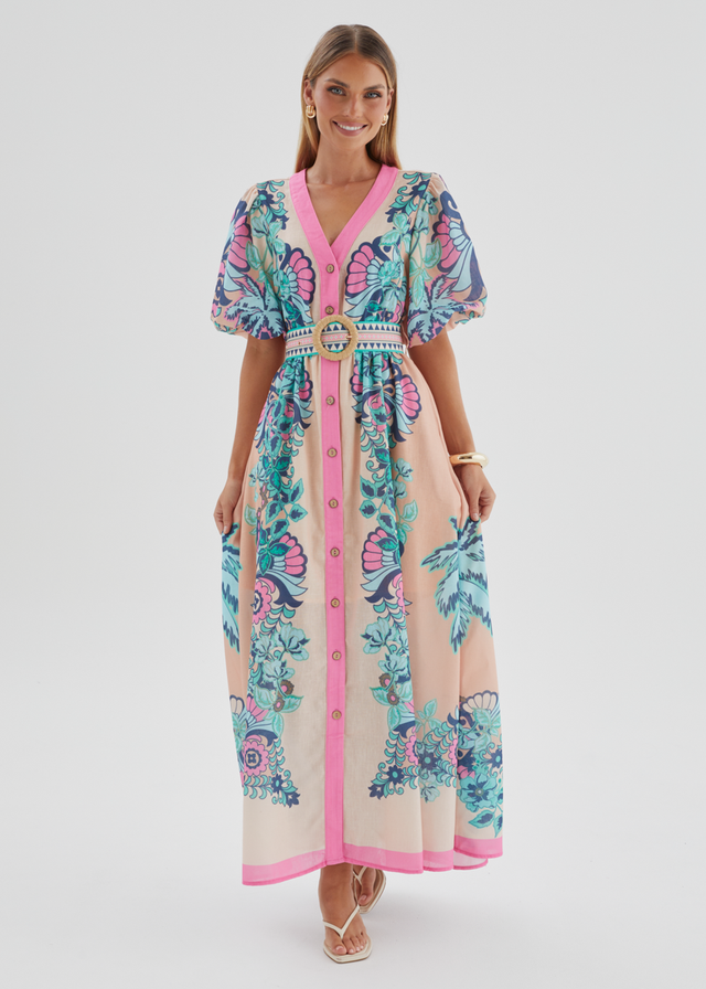 Harris Maxi Dress - Baja Pink