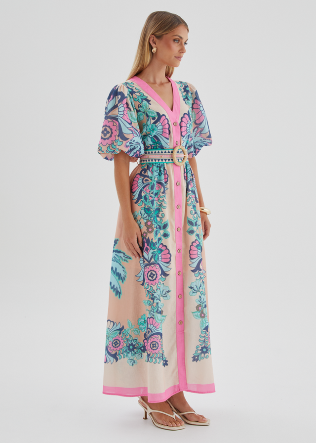 Harris Maxi Dress - Baja Pink
