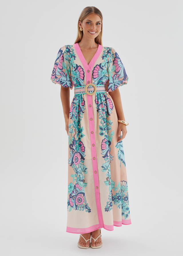 Harris Maxi Dress - Baja Pink