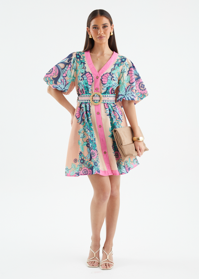 Harietta Dress - Baja Pink