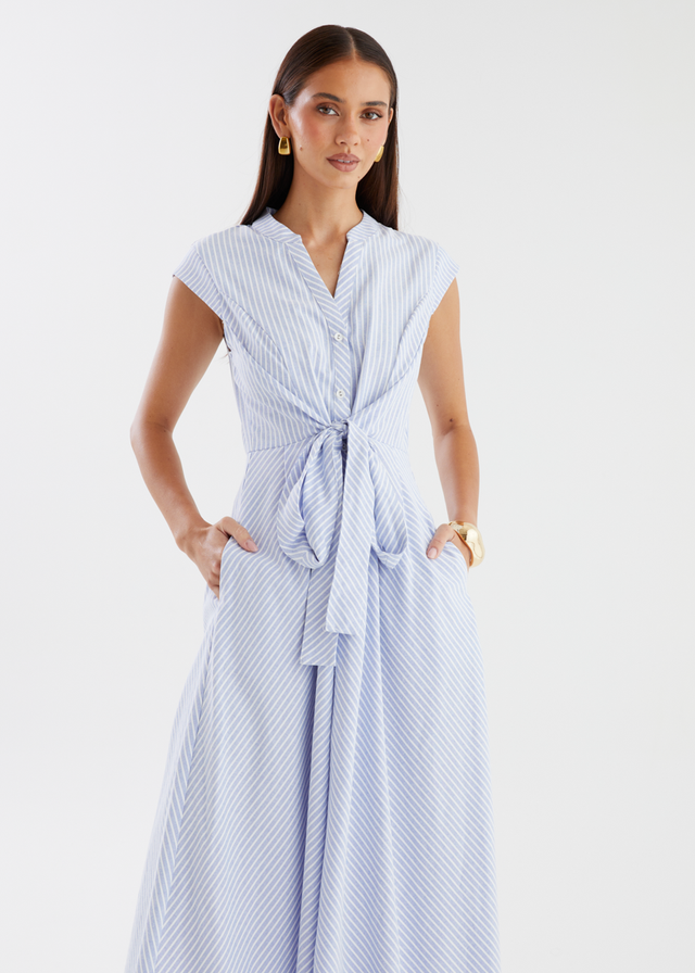 Adelle Midi Dress - Baby Blue