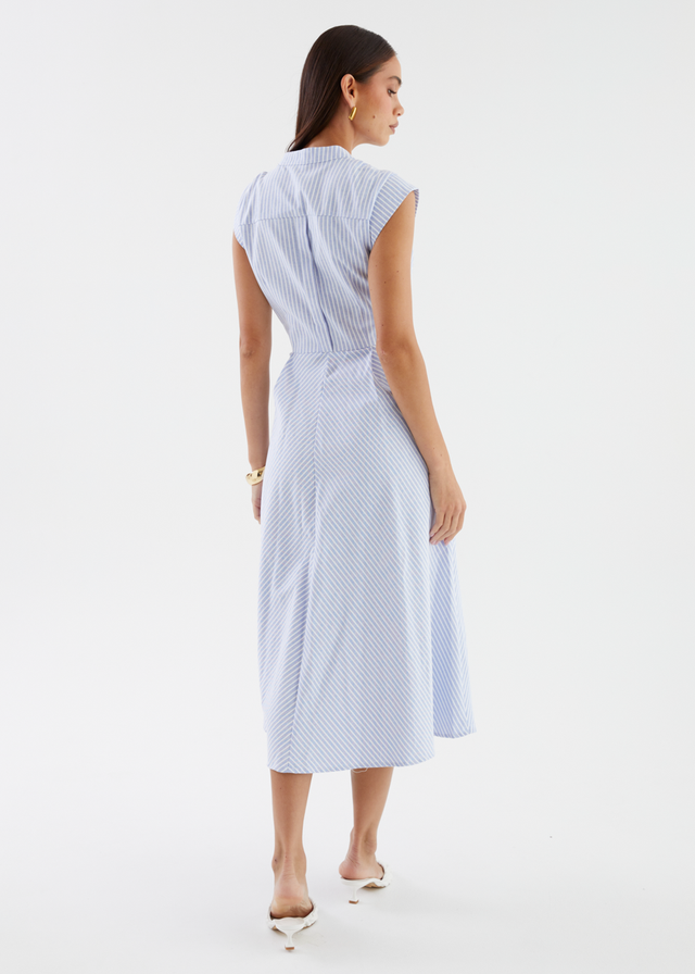 Adelle Midi Dress - Baby Blue