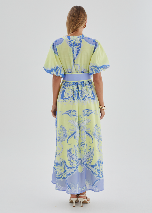Emaline Maxi Dress - Purple Paisley
