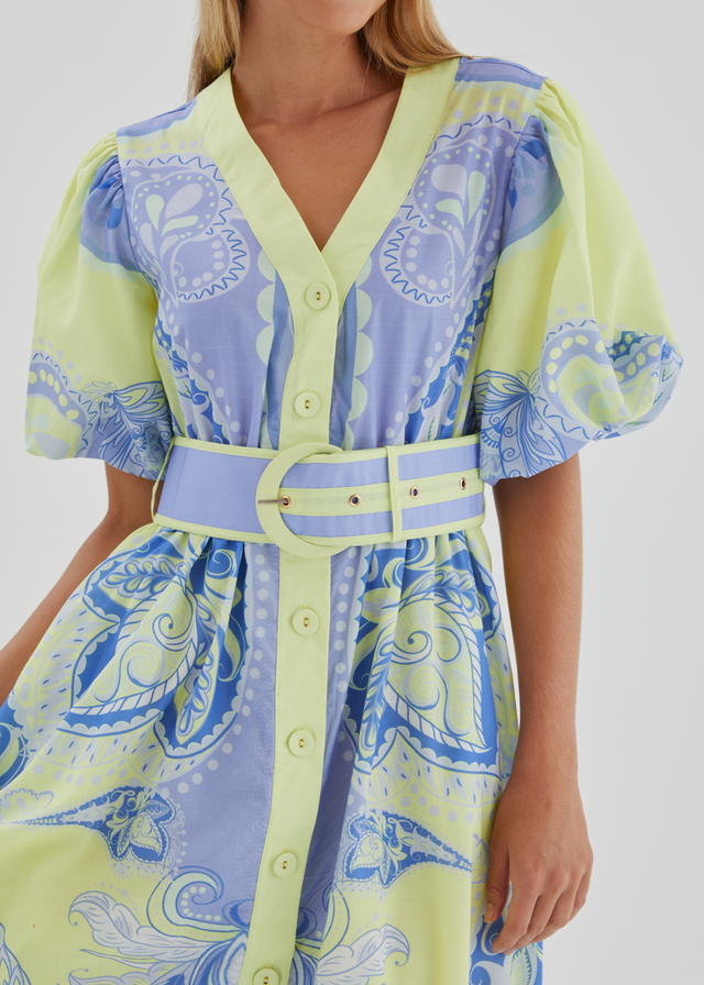 Emaline Maxi Dress - Purple Paisley