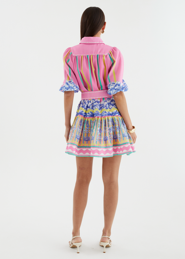 Leandra Dress - Bahama Pink