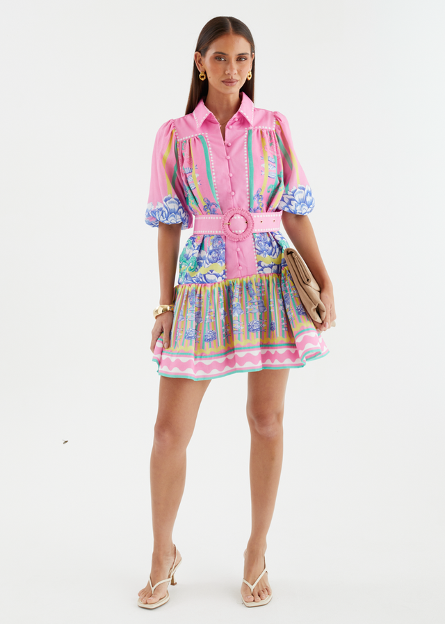 Leandra Dress - Bahama Pink