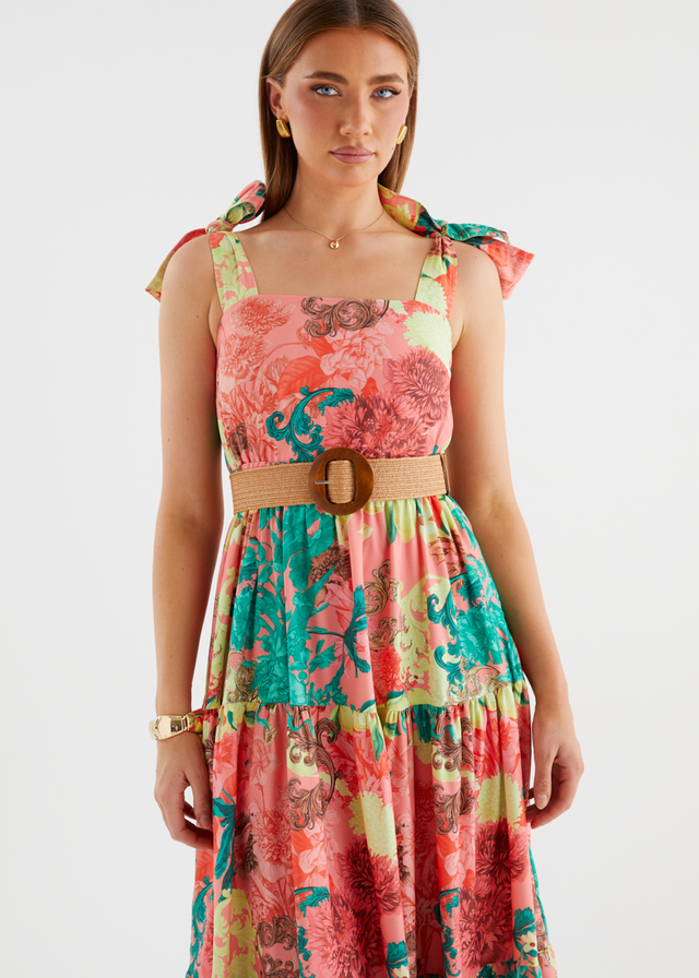 Calianna Maxi Dress - Christmas Spritz