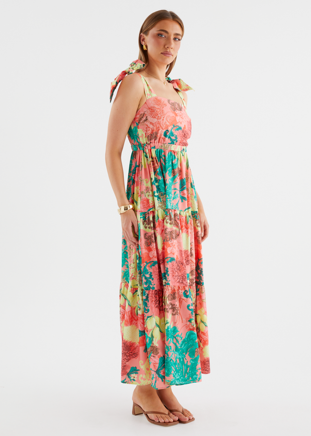 Calianna Maxi Dress - Christmas Spritz
