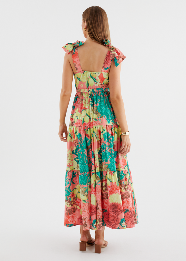 Calianna Maxi Dress - Christmas Spritz
