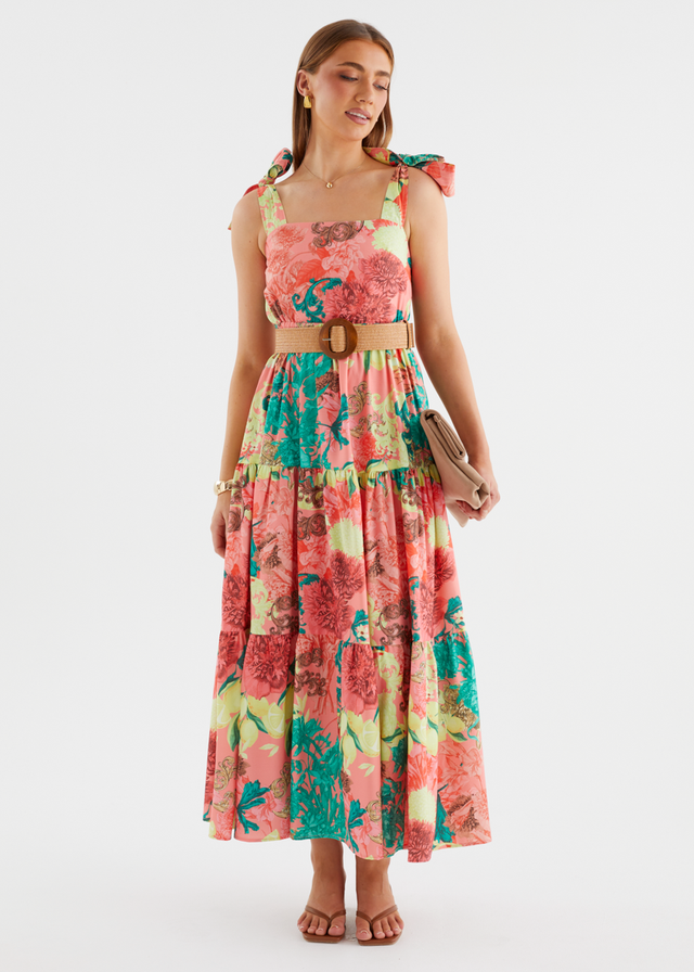 Calianna Maxi Dress - Christmas Spritz