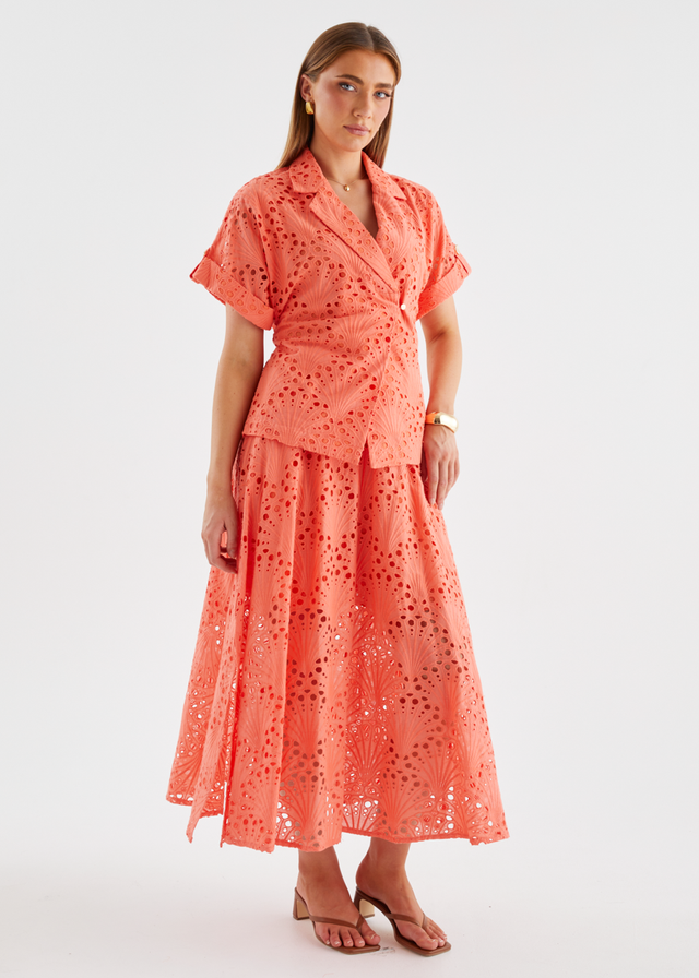 Kaylee Shirt - Melon Anglaise