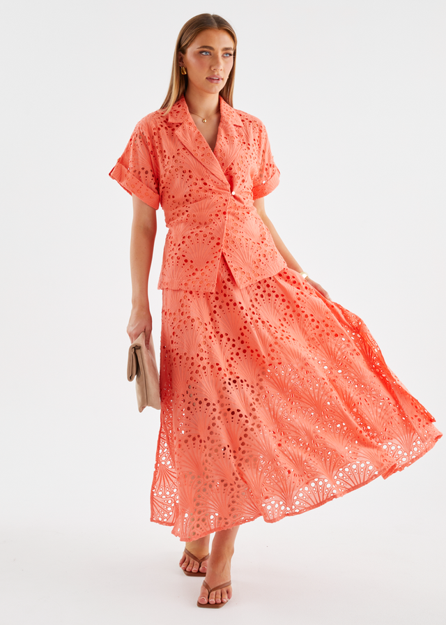 Kaylee Shirt - Melon Anglaise