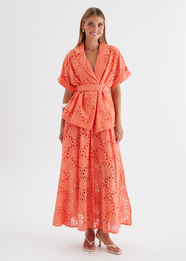 Kaylee Shirt - Melon Anglaise