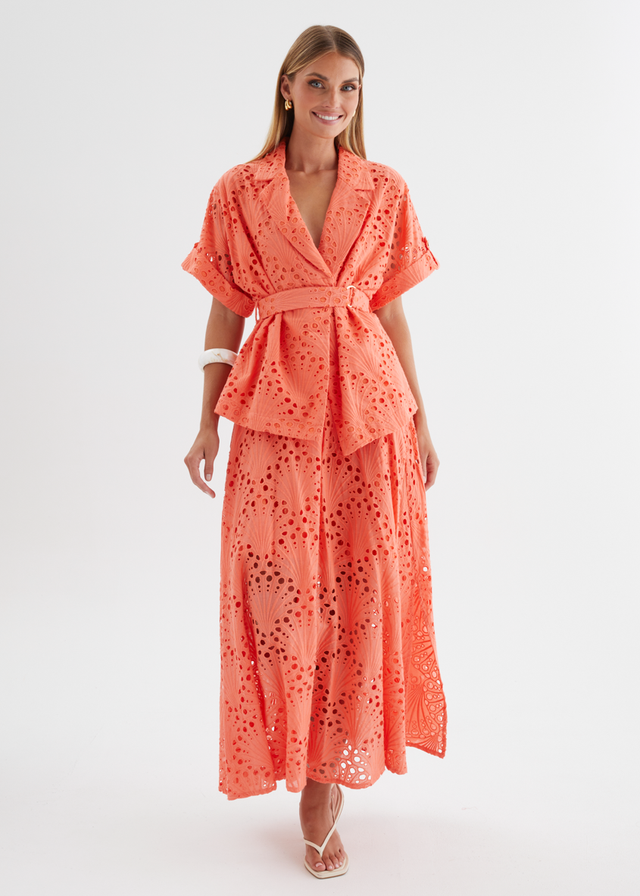 Kaylee Shirt - Melon Anglaise