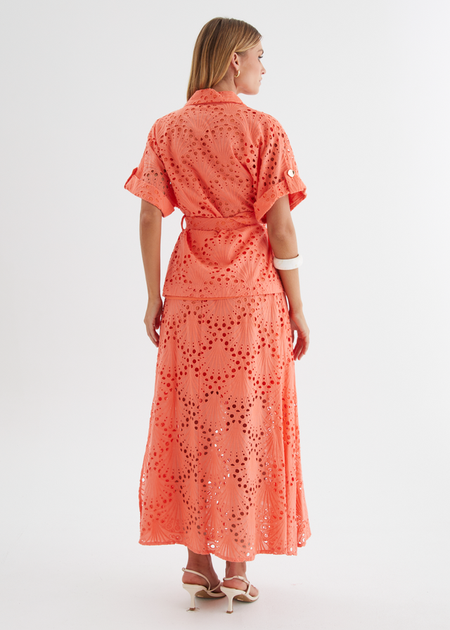 Kaylee Shirt - Melon Anglaise