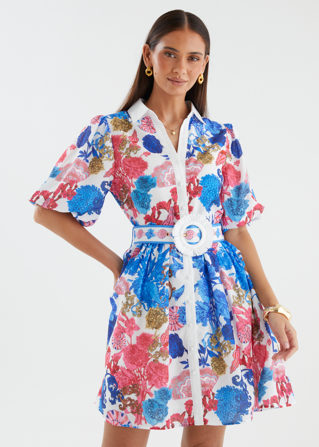 Shanelle Dress - Ocean Potion