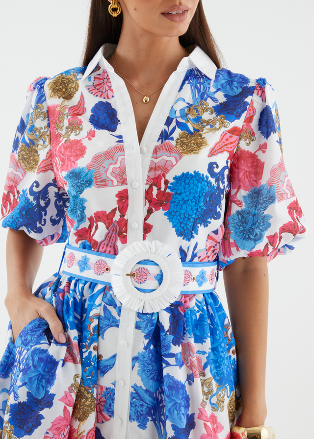 Shanelle Dress - Ocean Potion