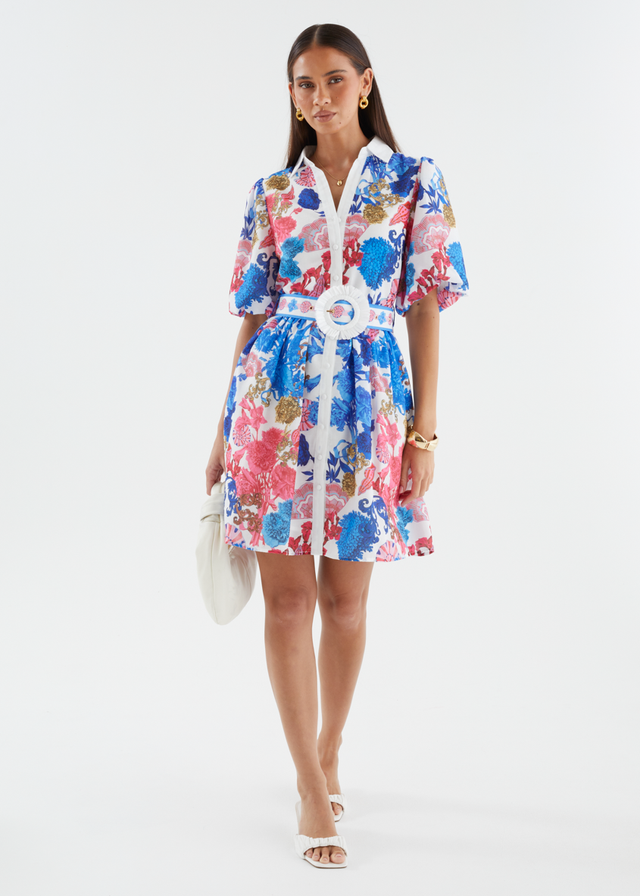 Shanelle Dress - Ocean Potion