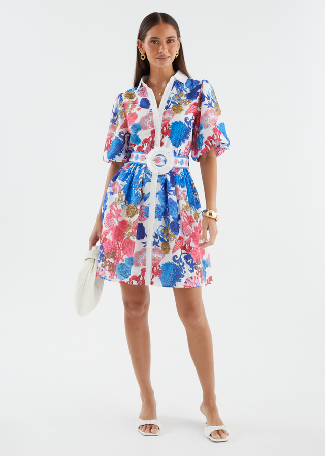 Shanelle Dress - Ocean Potion