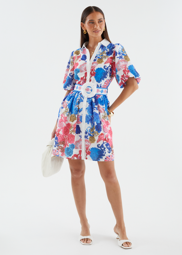 Shanelle Dress - Ocean Potion