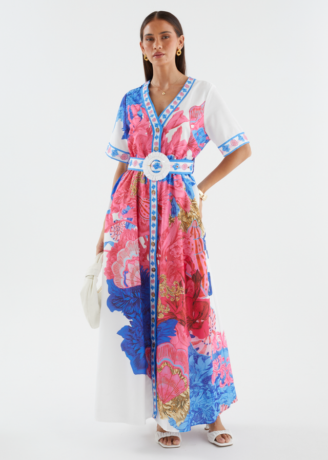 Rochelle Maxi Dress - Ocean Floral