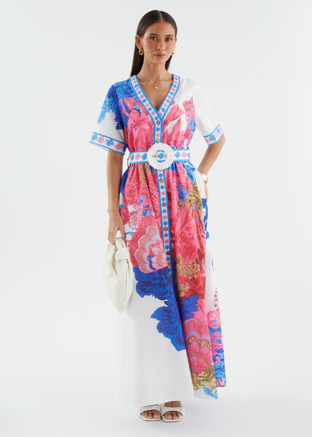 Rochelle Maxi Dress - Ocean Floral