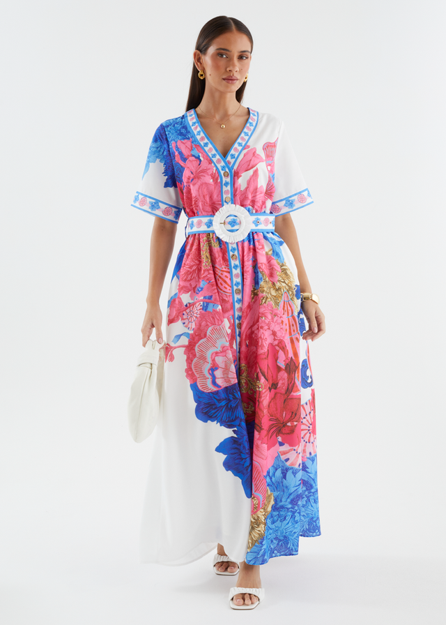 Rochelle Maxi Dress - Ocean Floral