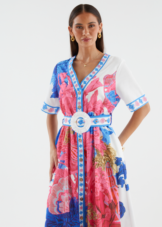 Rochelle Maxi Dress - Ocean Floral