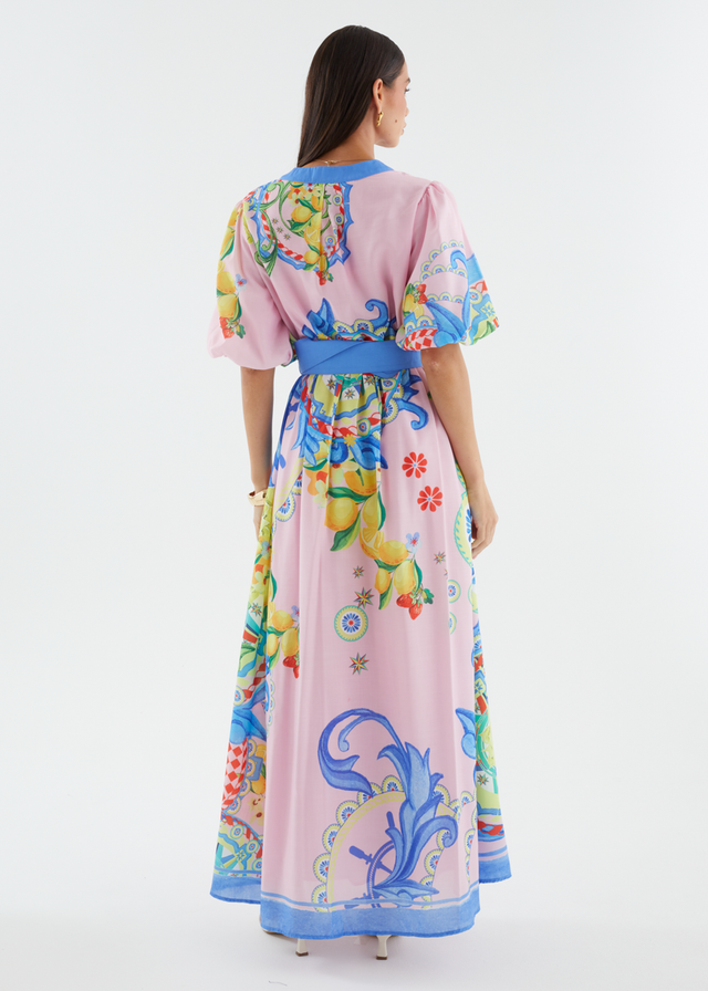 Ambre Maxi Dress - Sicily Print