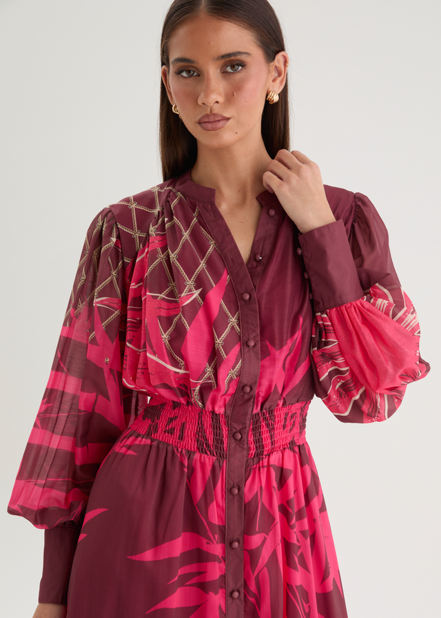 Pink Long Sleeve Dresses Gingham & Heels Pink Long Sleeve Dresses Gingham & Heels