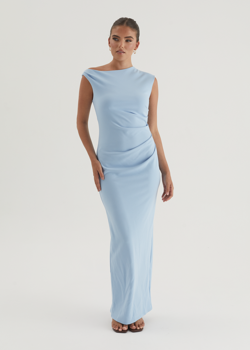 Carmella Dress in Ash Blue