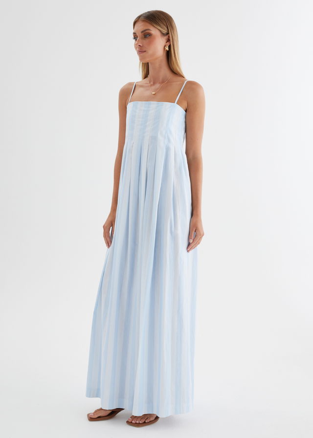 Marinella Maxi Dress - Sky Stripe