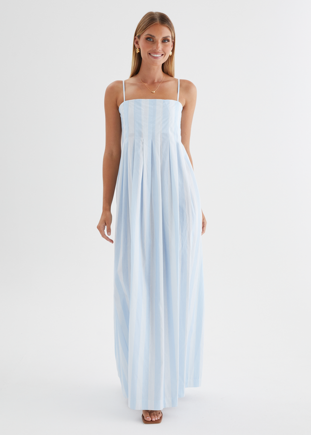 Marinella Maxi Dress - Sky Stripe