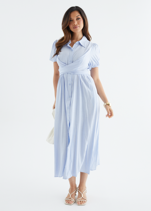 Taja Midi Dress - Blue