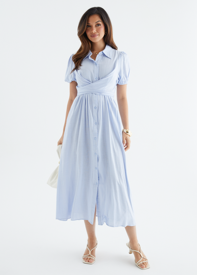 Taja Midi Dress - Blue