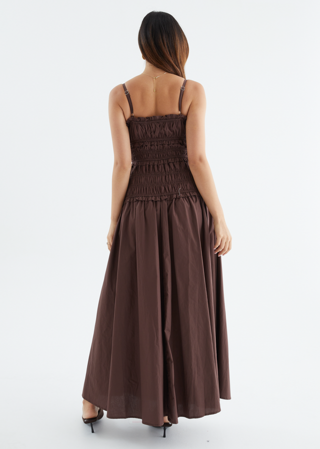 Rihana Maxi Dress - Chocolate
