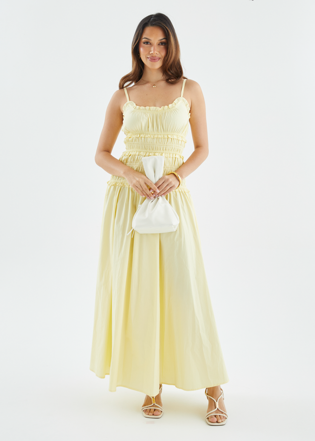 Rihana Maxi Dress - Lemon
