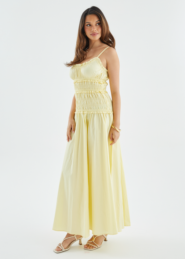 Rihana Maxi Dress - Lemon