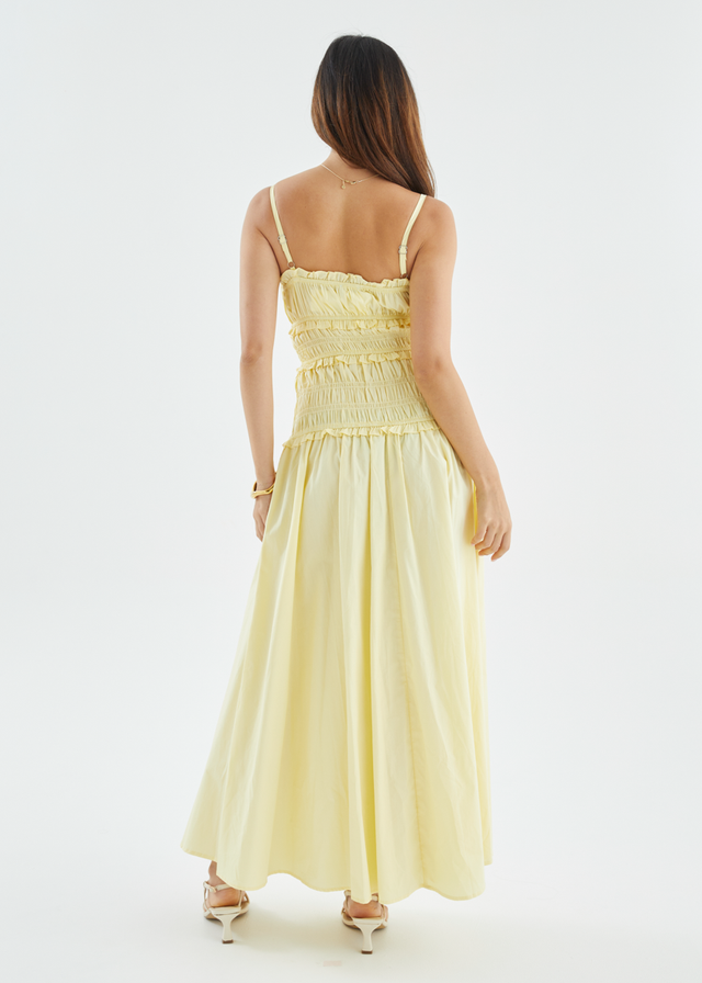 Rihana Maxi Dress - Lemon