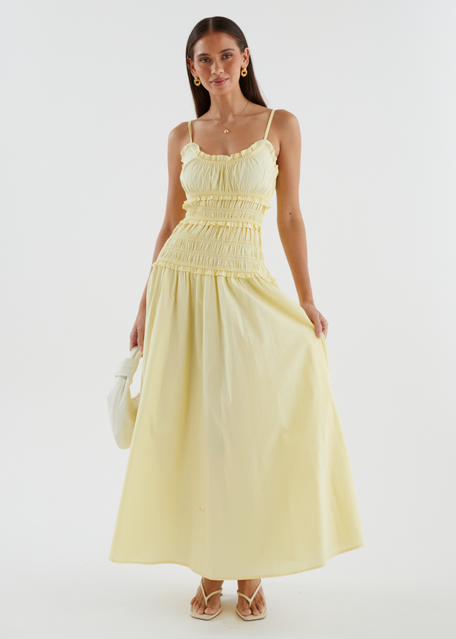 Rihana Maxi Dress - Lemon