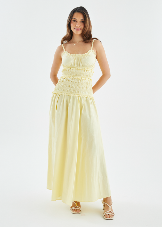 Rihana Maxi Dress - Lemon
