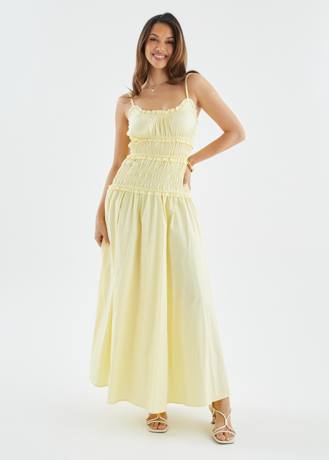 Rihana Maxi Dress - Lemon