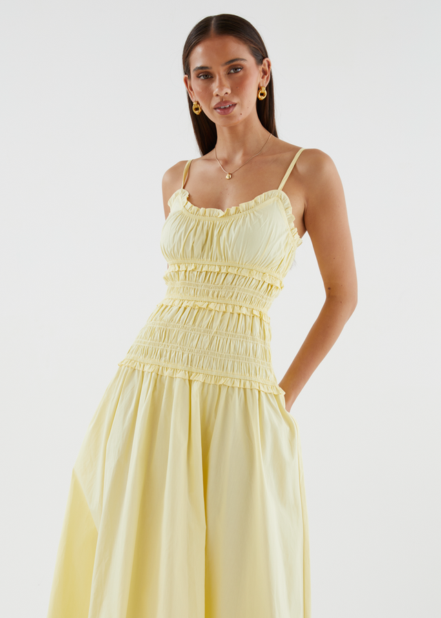 Rihana Maxi Dress - Lemon