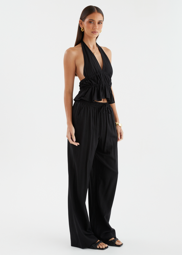 Akira Halter Top - Black