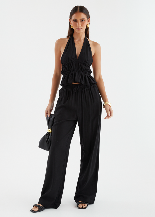 Akira Halter Top - Black