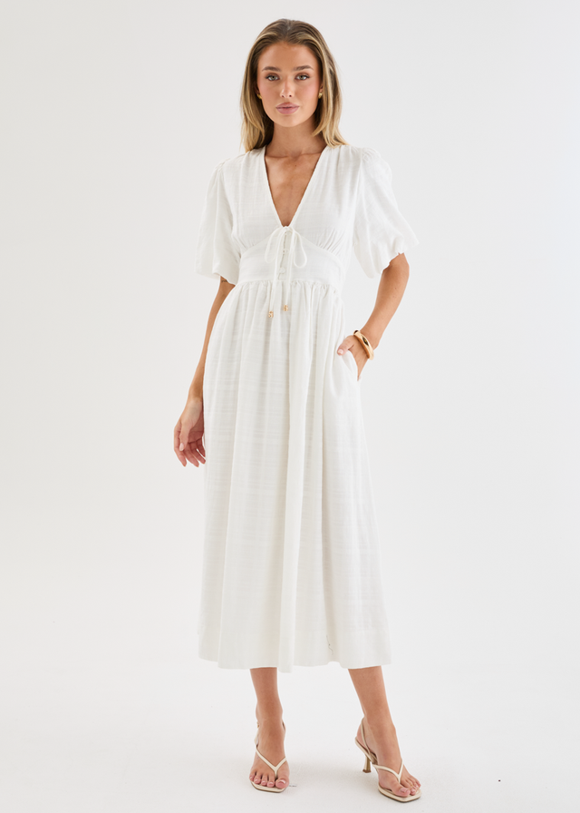 Lillyanne Midi Dress - Off White