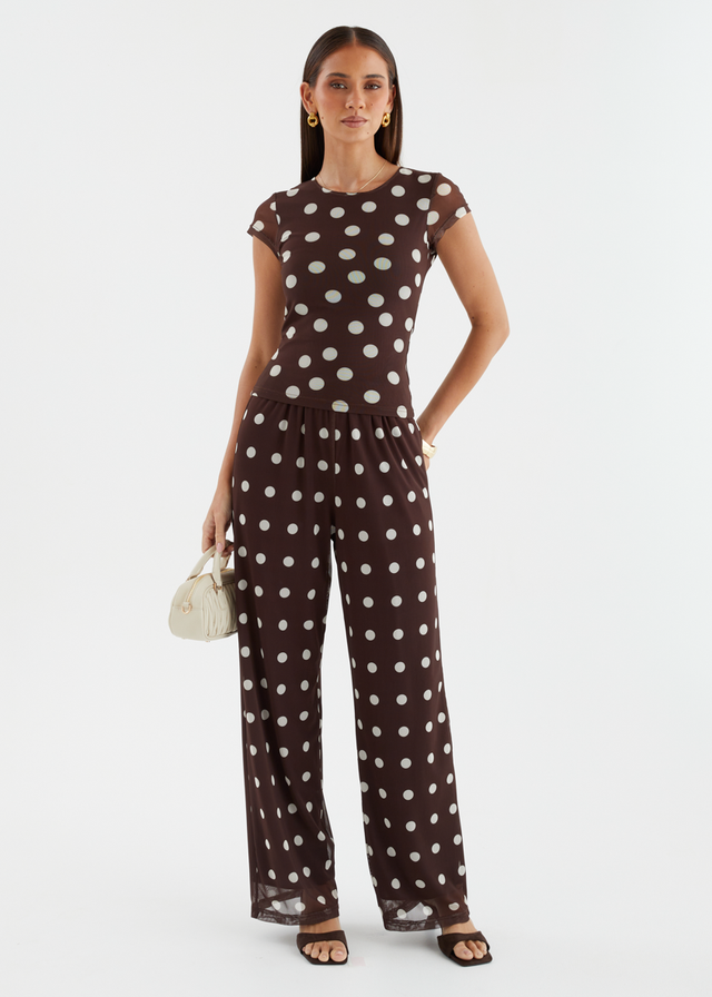 Robyn Mesh Pants - Espresso Spot