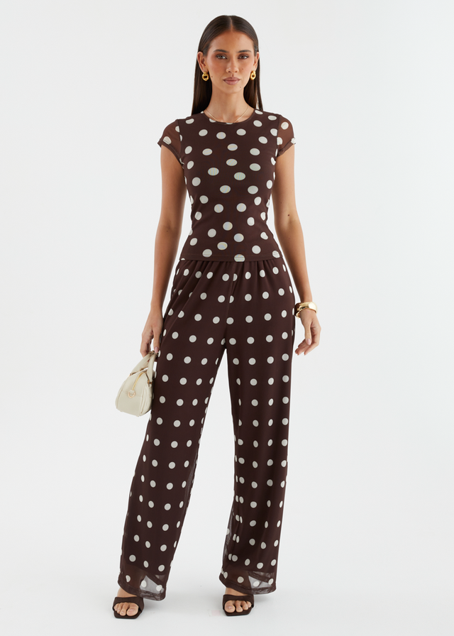 Robyn Mesh Pants - Espresso Spot