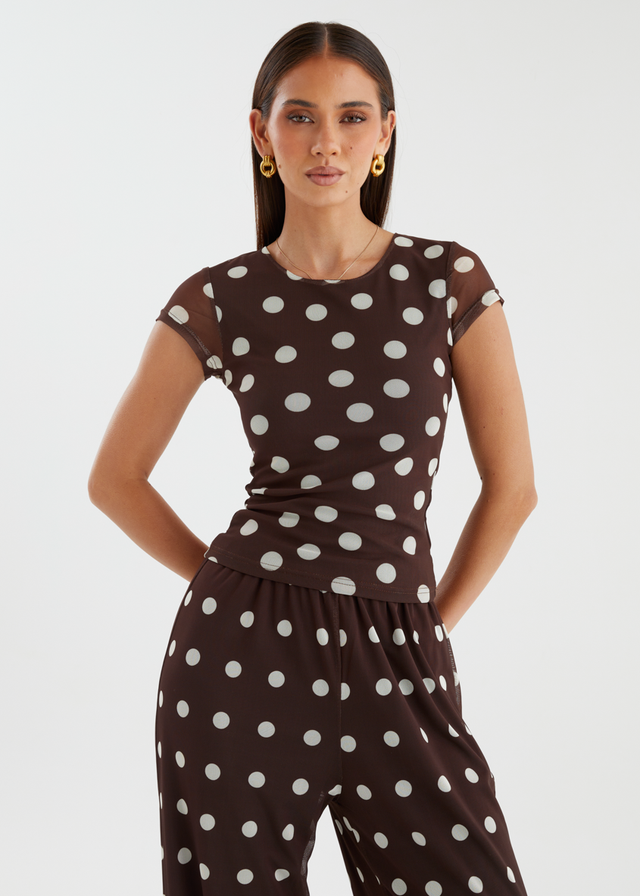 Robyn Mesh Pants - Espresso Spot